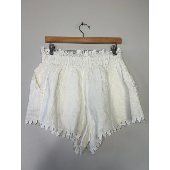 NWT Sea New York Liat Embroidery Scalloped White Shorts Size: 6 - Picture 6 of 7